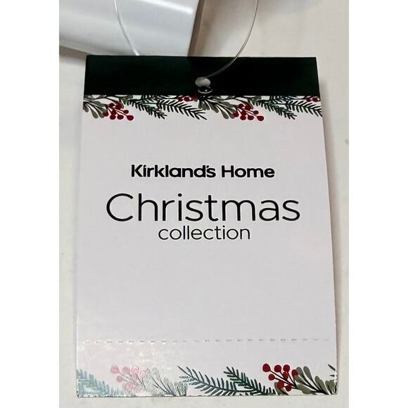 Kirkland’s Home Jumbo Jingle Bell 10.5”x8”x8” NWT Christmas Collection White - Picture 3 of 4